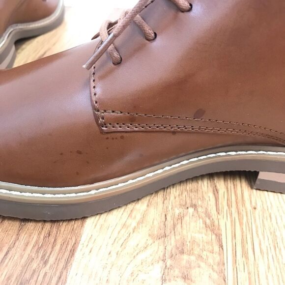 KENNETH COLE REACTION Parker Brown Leather Chukka Boot Lace Up Size 9 New - Picture 10 of 11